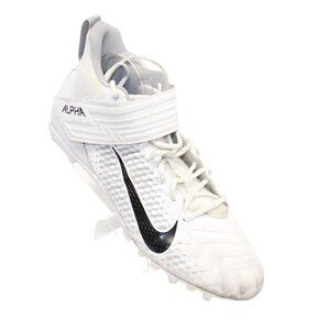 NIKE Alpha Menace Varsity 2 Men's Size 15 Football Cleats AQ8154-100 White Gray